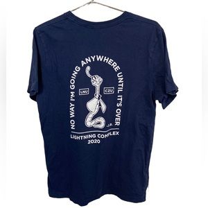 Spanish Flat Cal Fire & Rescue Navy No Way I’m Going Anywhere Men’s L T-Shirt